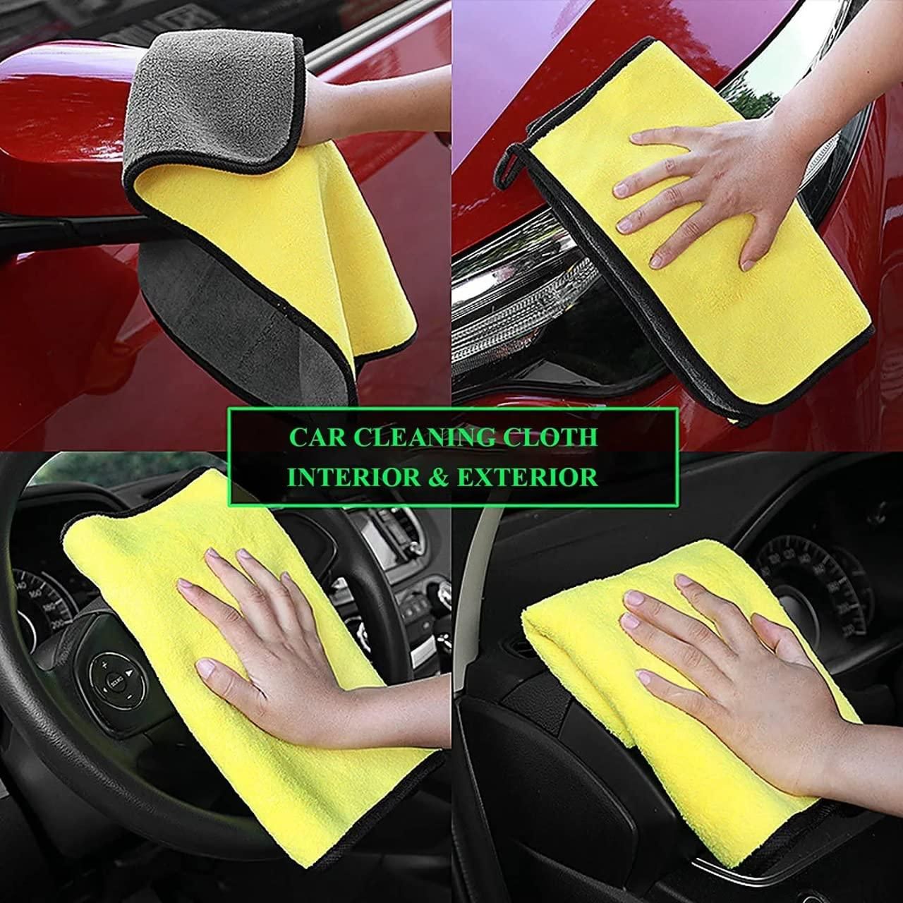 Lint & Streak-Free Microfiber Cleaning Clothes – Buy 1 Get 1 FREE | Car & Bike Polishing Towels - UrbanZelvia