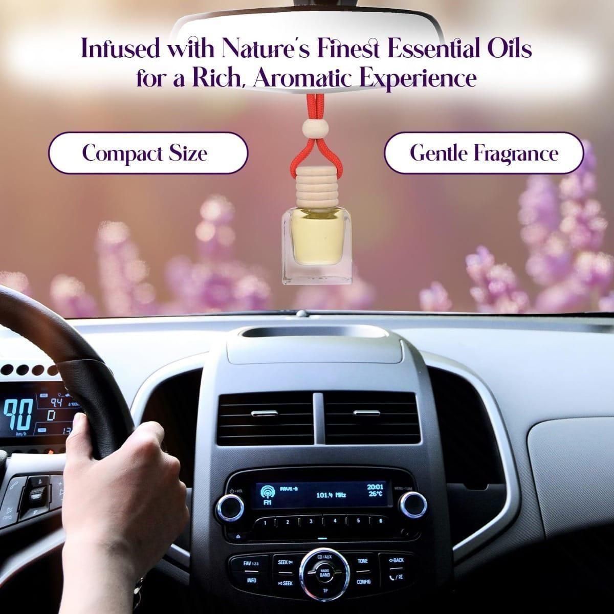 Luxury Hanging Car Perfume Pod Diffuser – Essential Oil Air Freshener (Assorted Scents, 10ml) - UrbanZelvia