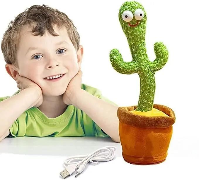 LED Musical Dancing & Mimicry Cactus Toy – Interactive Sound & Motion Toy for Kids - UrbanZelvia
