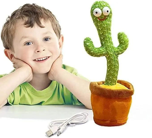 LED Musical Dancing & Mimicry Cactus Toy – Interactive Sound & Motion Toy for Kids - UrbanZelvia