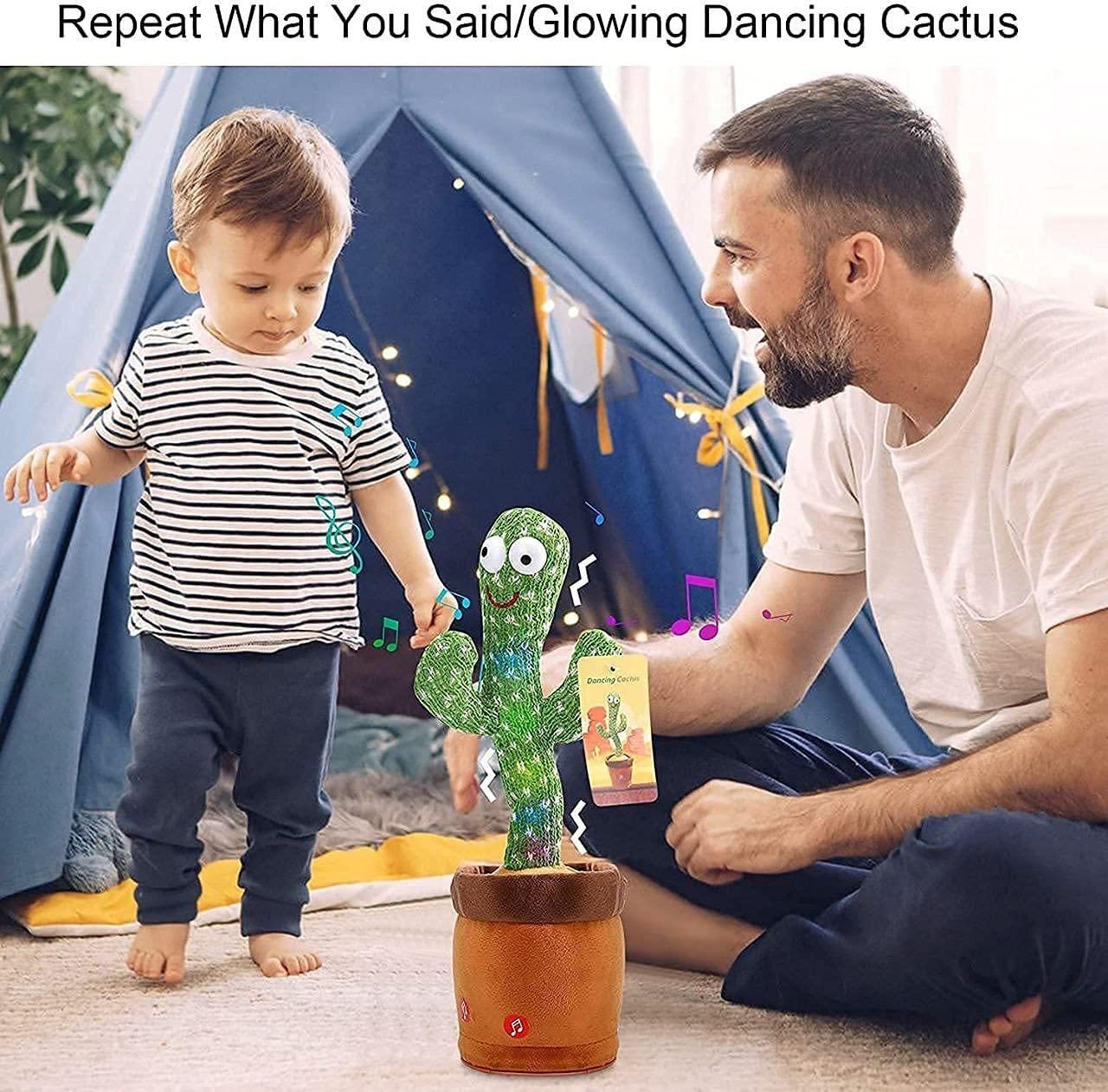 LED Musical Dancing & Mimicry Cactus Toy – Interactive Sound & Motion Toy for Kids - UrbanZelvia