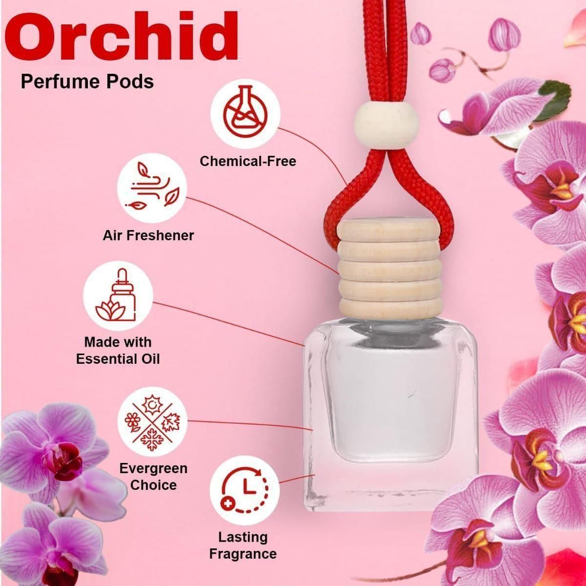 Luxury Hanging Car Perfume Pod Diffuser – Essential Oil Air Freshener (Assorted Scents, 10ml) - UrbanZelvia